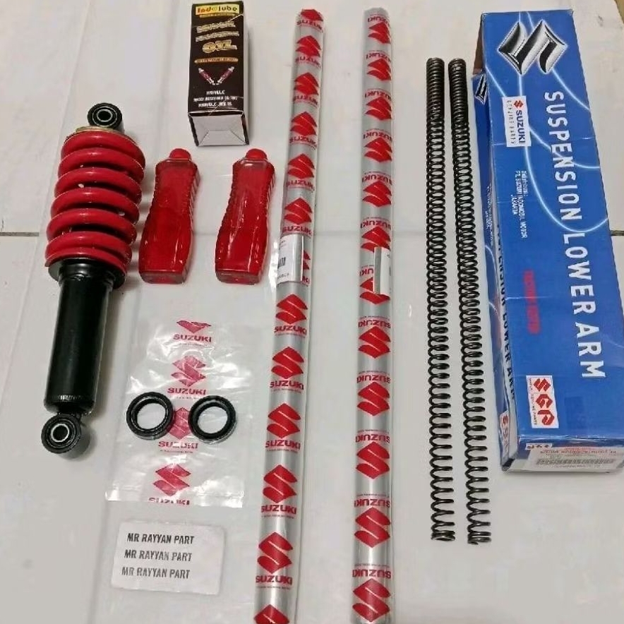 Shock depan+belakang Suzuki satria fu satria fu karbu sok+sil+per+oli