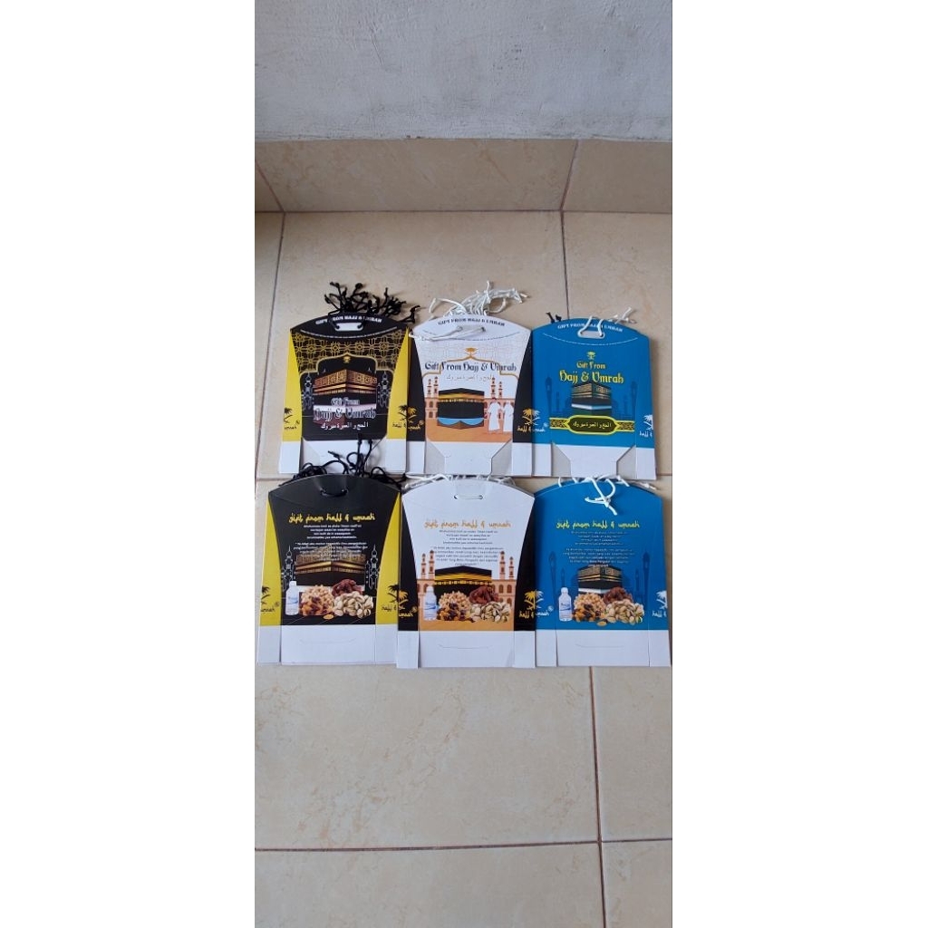 Paperbag Haji dan Umroh/ Dus tenteng oleh2 haji dan umroh/ Dus Tali/ 1Pack 10pcs/Tas tenteng kertas/