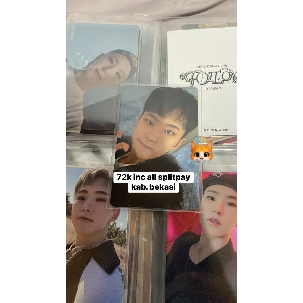 wts hoshi seventeen svt pc photocard album konser dream tokyo concert pob bene japan jepang