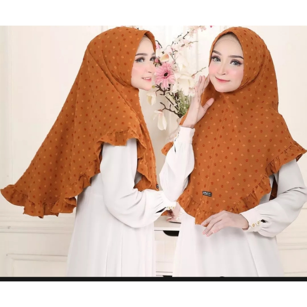 JILBAB Uragiri Polkadot Crinkle Airflow