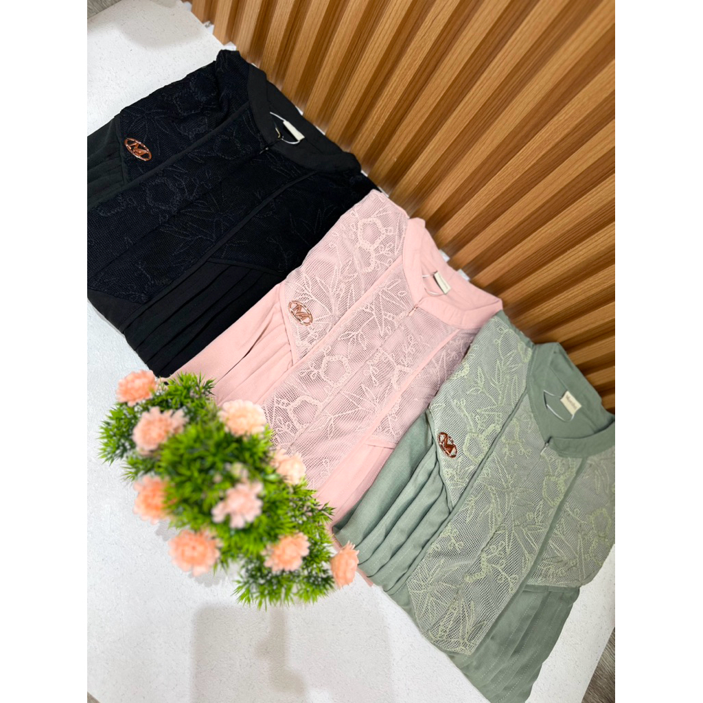 [MERRY] GAMIS STANDAR TERBARU. GAMIS BAHAN JASMINE PREMIUM KOMBINASI RAJUT IMPORT. GAMIS BY MYESHA F