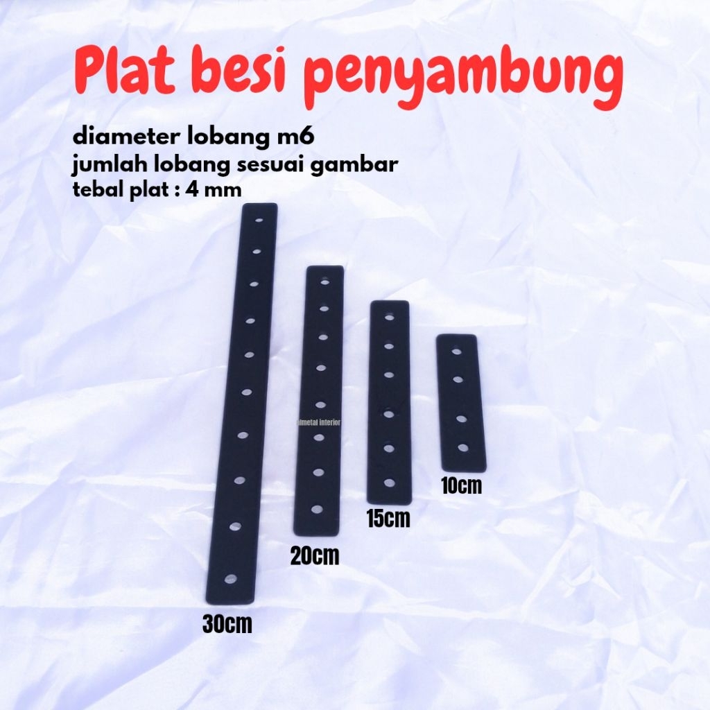 plat besi penyambung plat besi lobang tebal 3,8-4,5mm