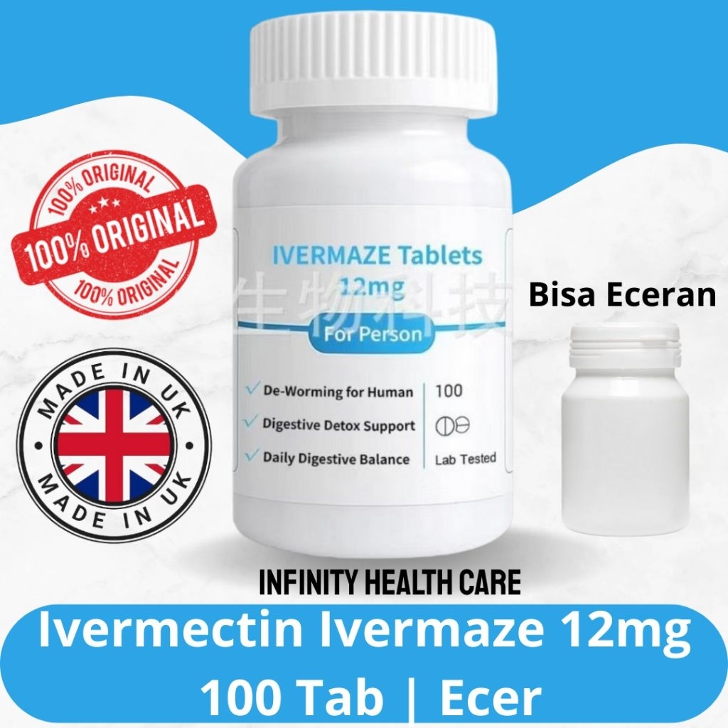Mectin Iver Inver Ivermec Ivermectin 100 Tab Cacing Scabies