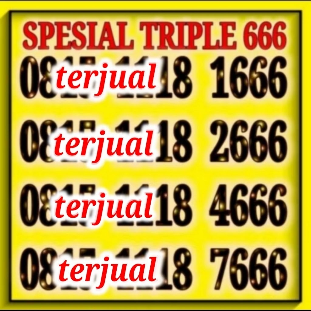 Nomor Cantik Indosat Triple 111 666
