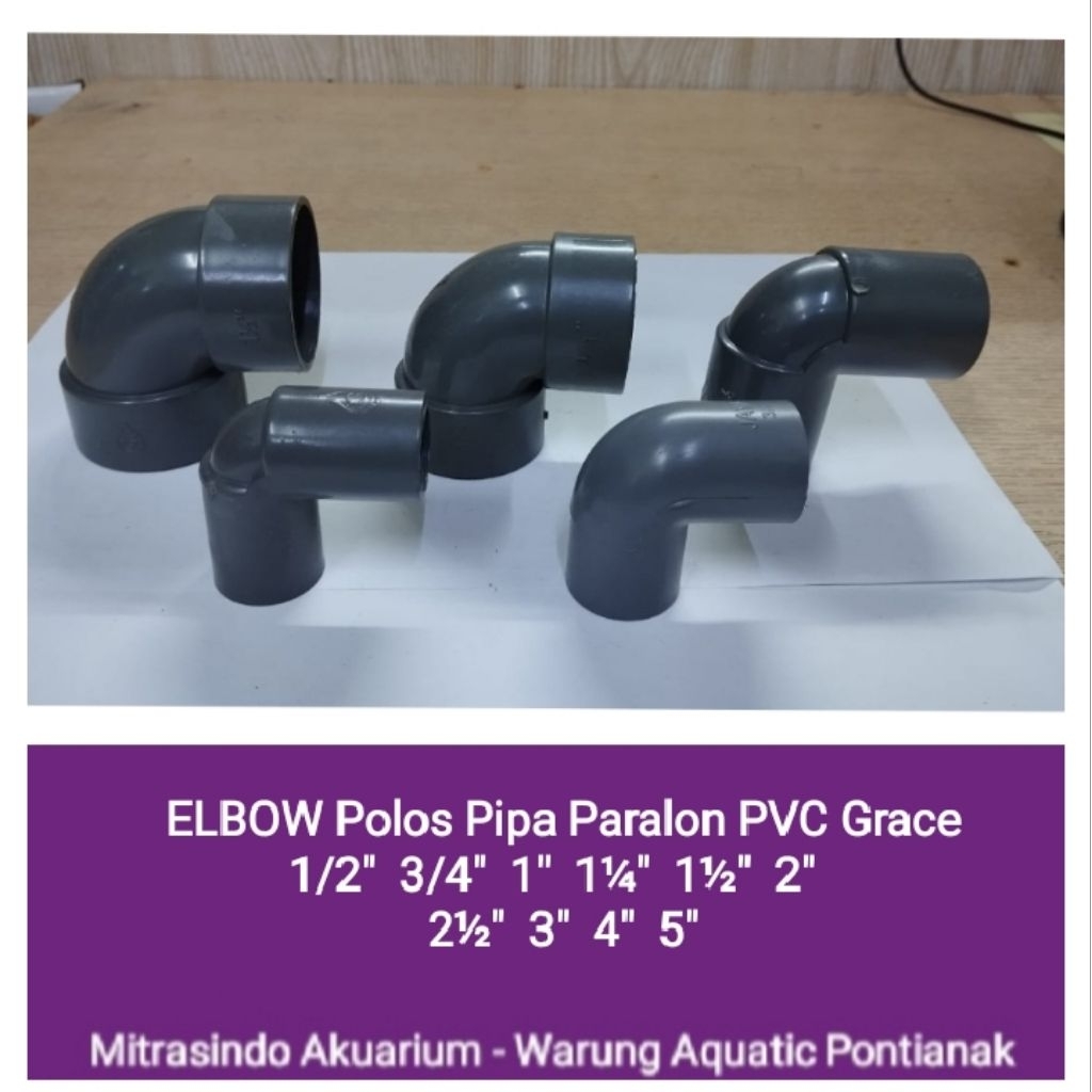 Elbow Pipa PVC 3" Inch Paralon Polos