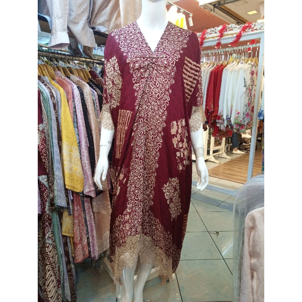 Batik Viscose Kaftan Renda