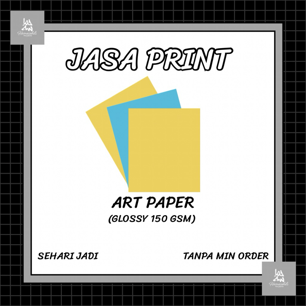 

Jasa Print/Cetak Kertas Art Paper (A4)