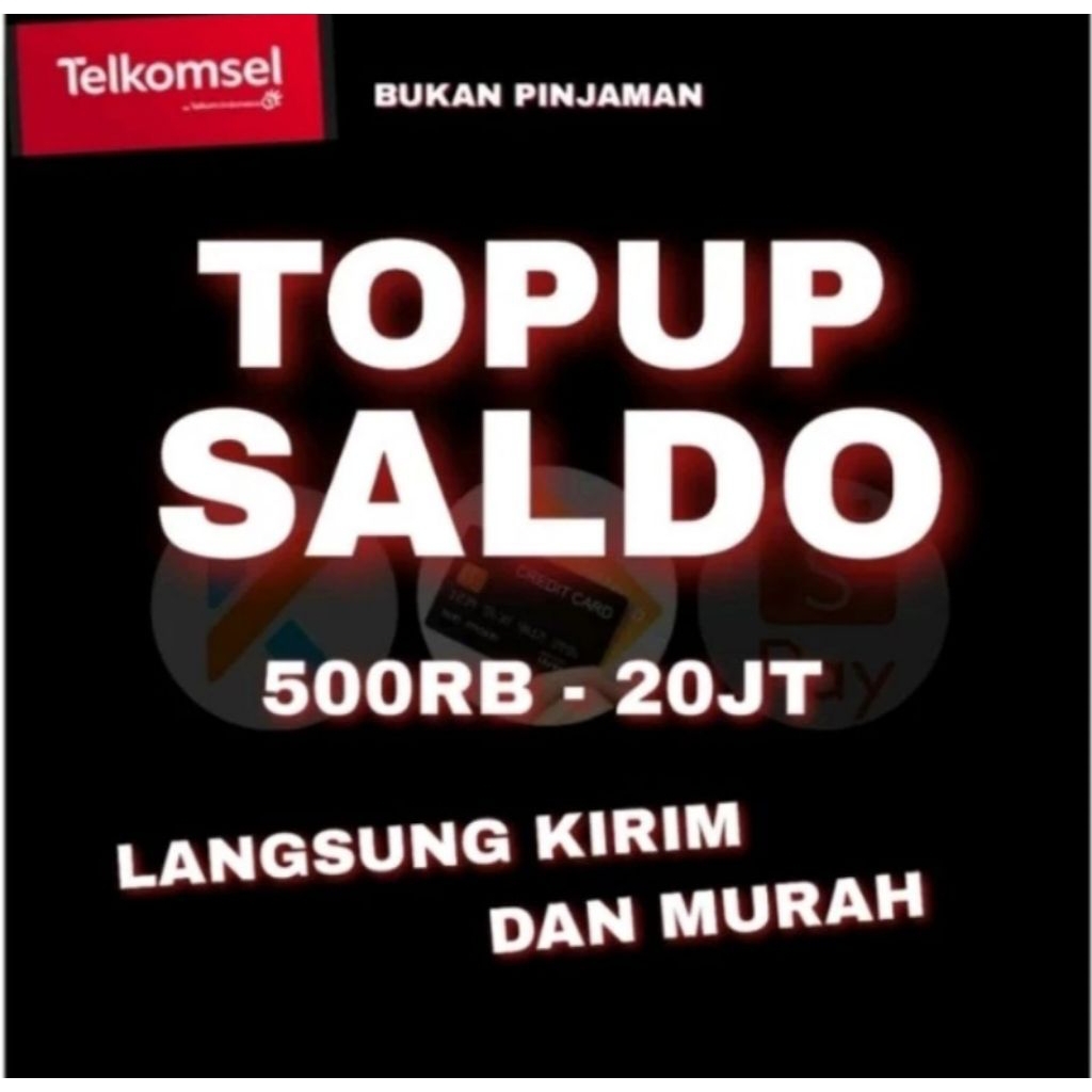 

TERMURAH!!! TOPUP SALDO/PULSA REGULER TRANFER telkomsel 500k SAMPAI 100.000k.stiker