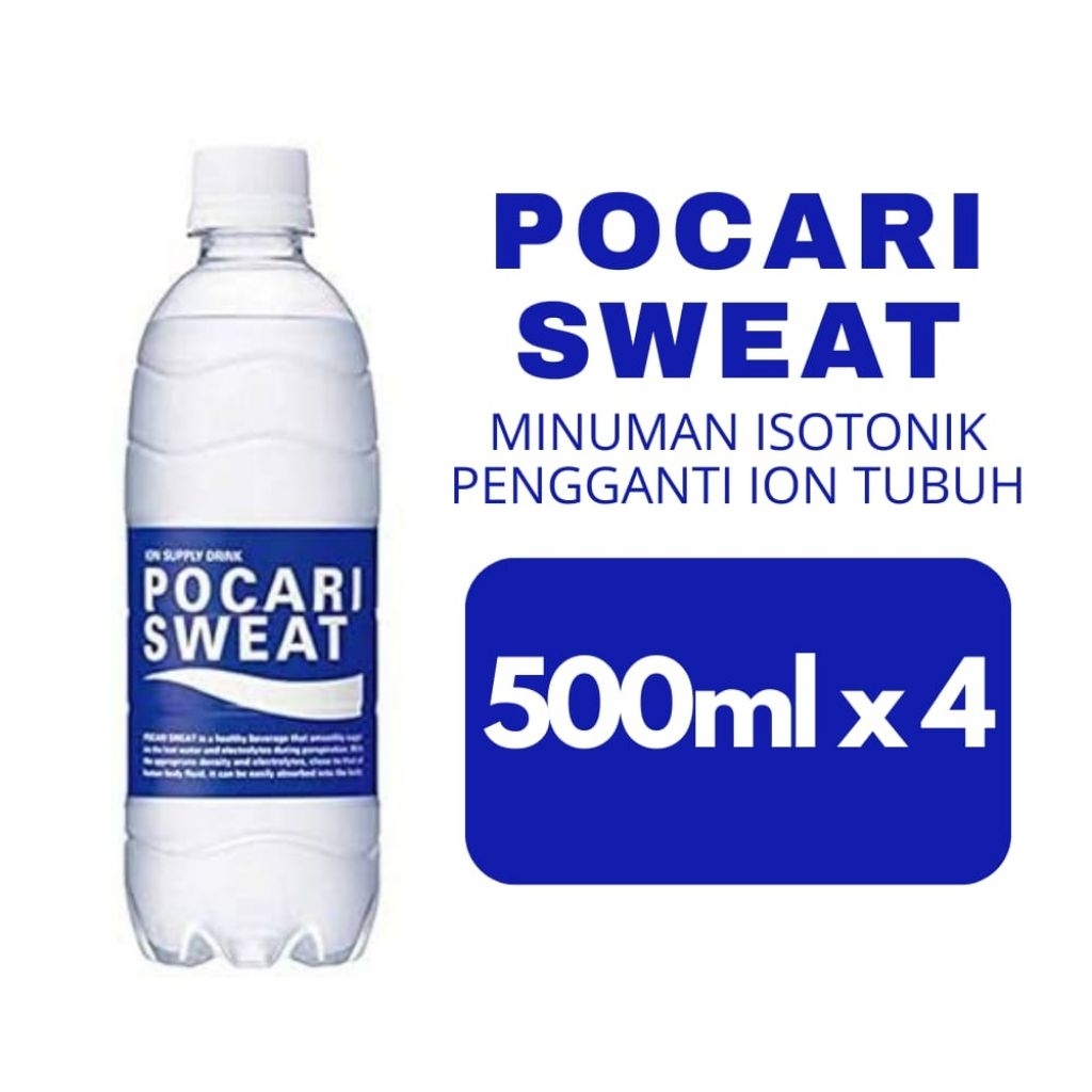

POCARI SWEAT Minuman Isotonik 350ml & 500ml x 4 botol