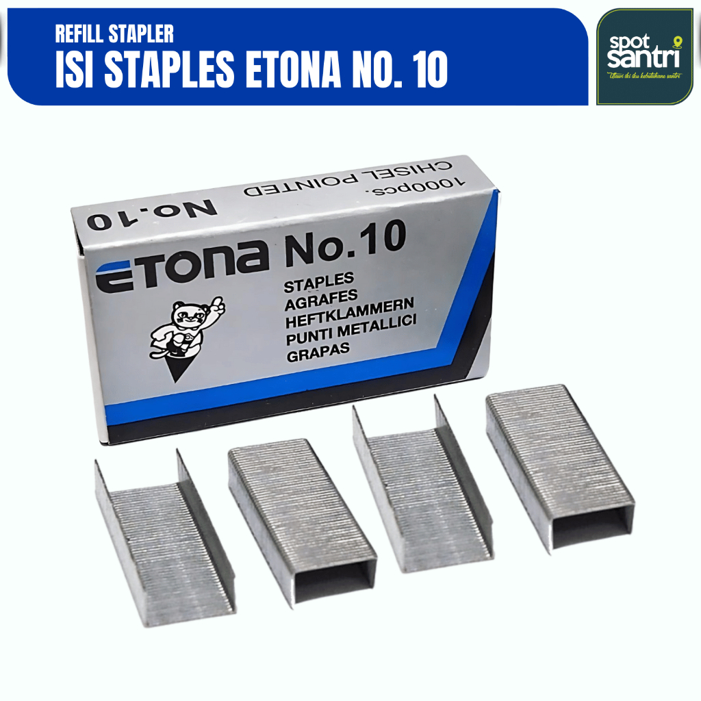 

Refill Isi Staples Etona No.10 | Isi Stapler Kecil [PCS]