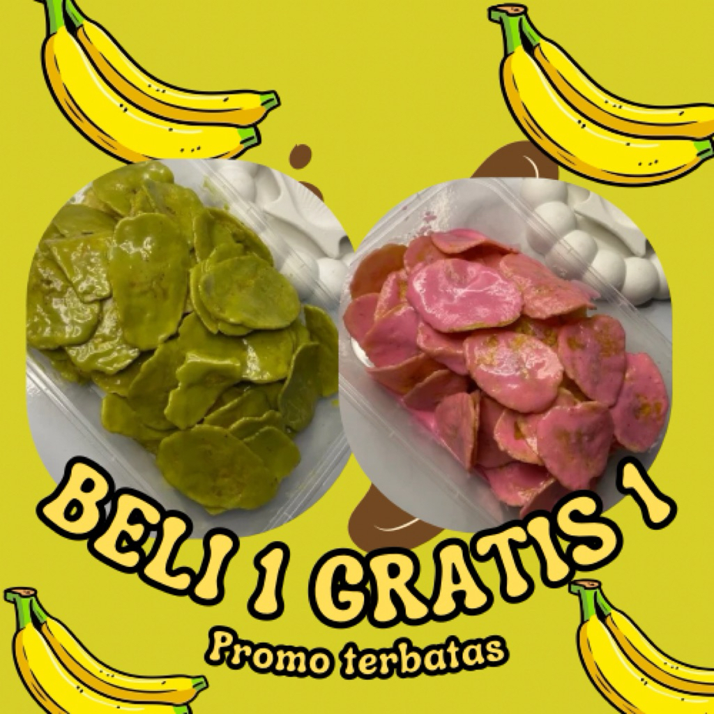 

kripik pisang coklat lumer