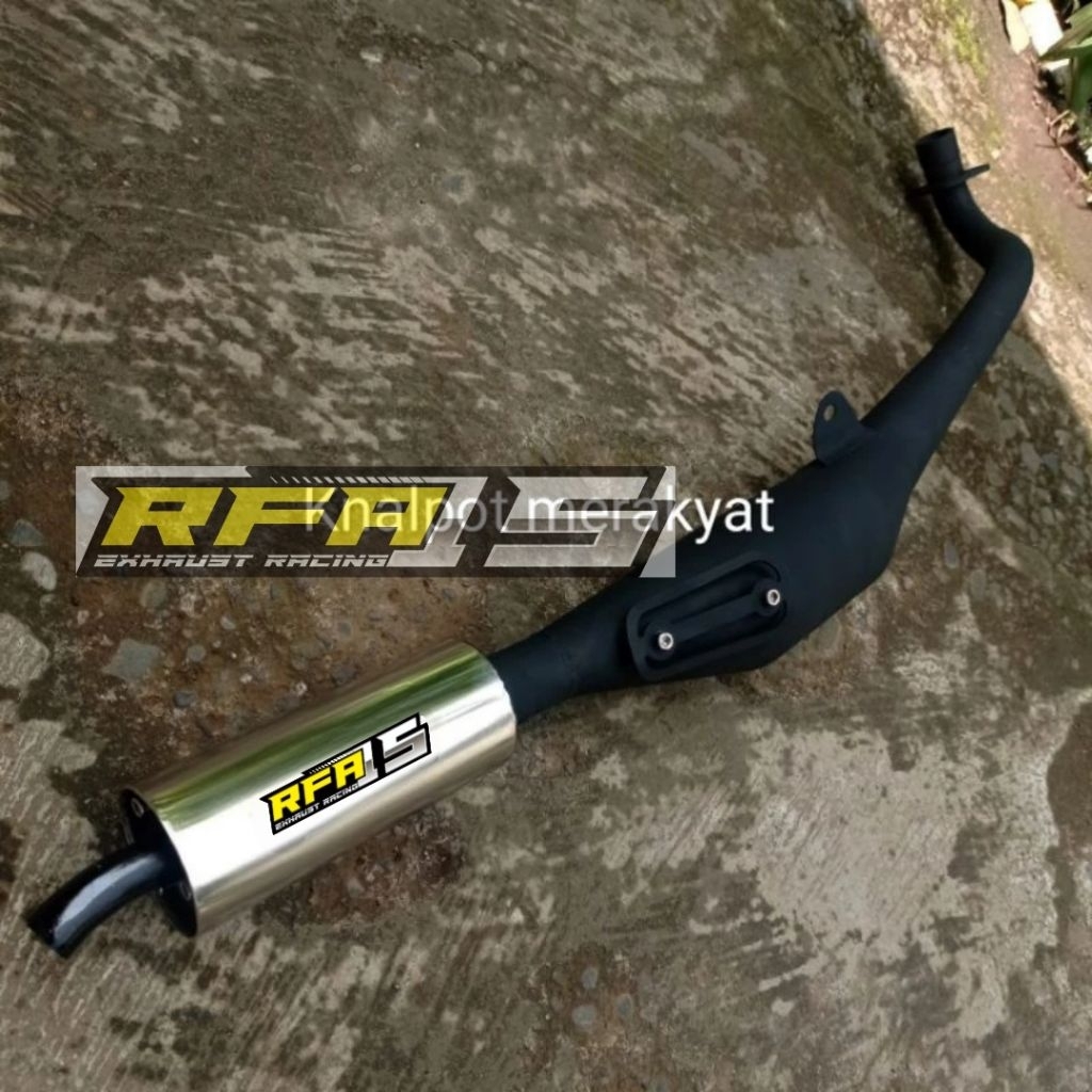 Fiz R  Exhaust Standard Racing Type Black Tube PNP Yamaha Fizz, Fiz R, Force 1,Y110