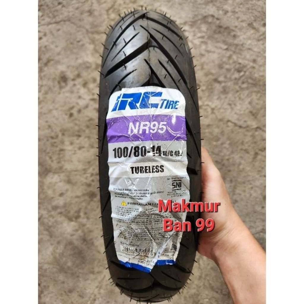 Ban Motor IRC 100/80-14 NR95 Tubeless Ban Belakang Vario 150