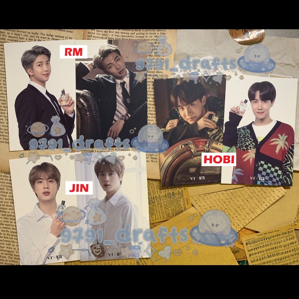 [READY] BTS x VT Postcard RM JIN J-HOPE
