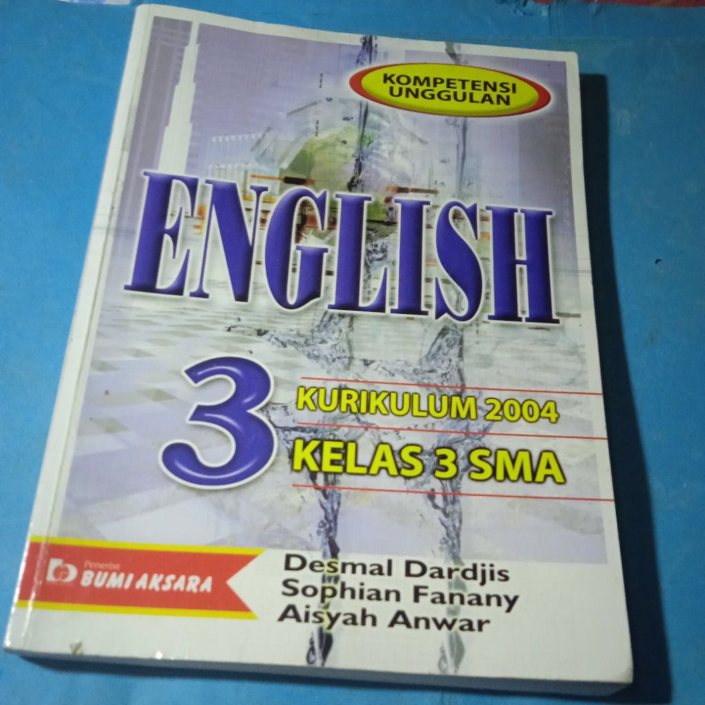 buku English 3, kelas 3 SMA kurikulum 2004, kompetensi unggulan, buku original