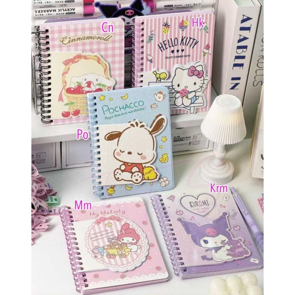 

CL Memo ring double Kuromi Cinnamoroll Melody Hello Kitty Pochacco Ori