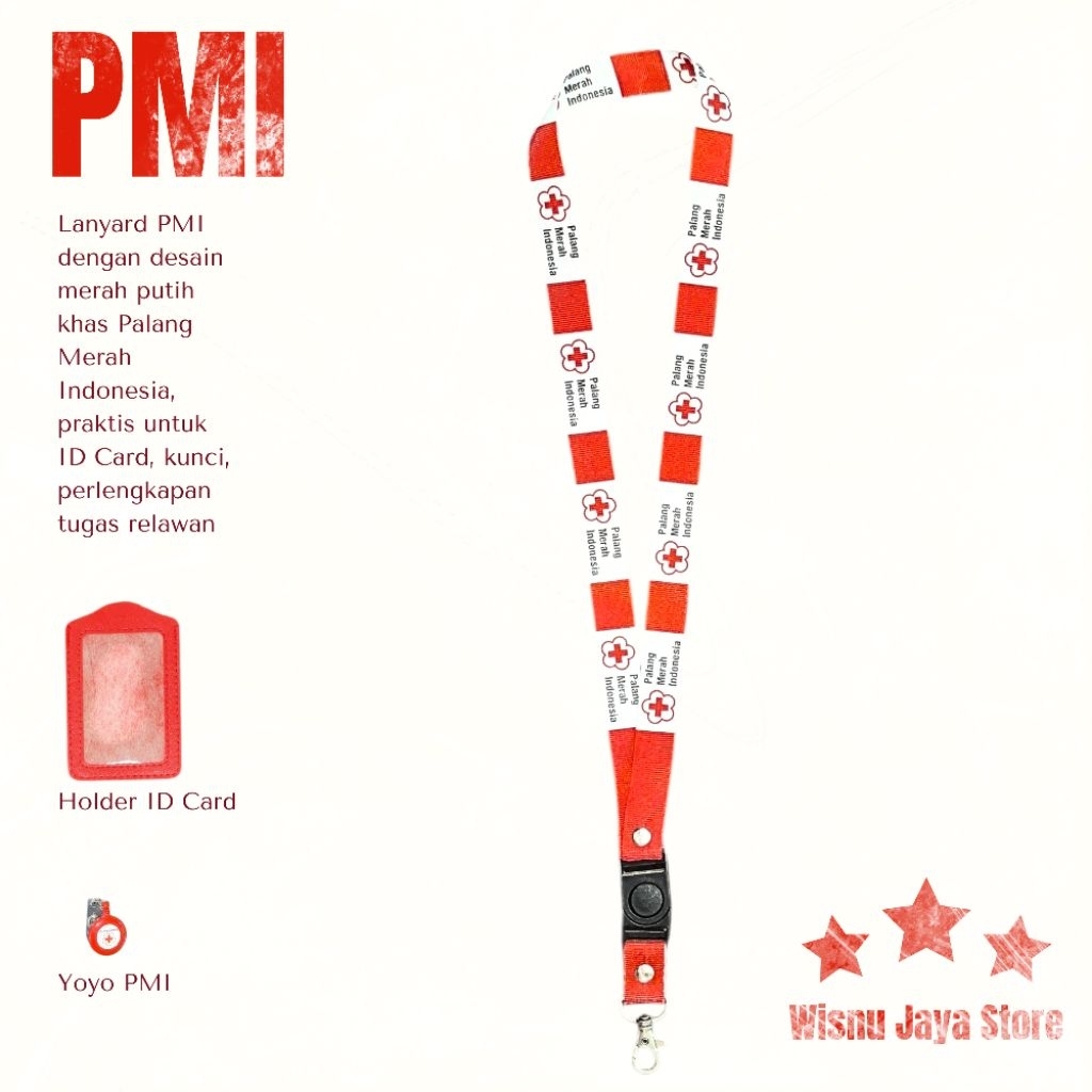 

Tali Lanyard PMI Full set paling murahhh polll