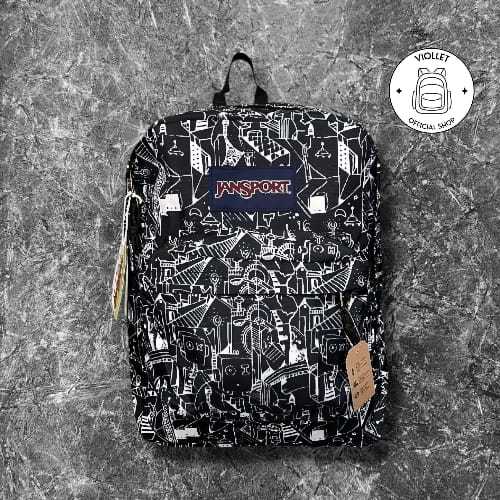 Tas js motif Abstrak Robot PREMIUM/Tas Ransel pria wanita/Tas bagpack/Tas sekolah keren terlaris