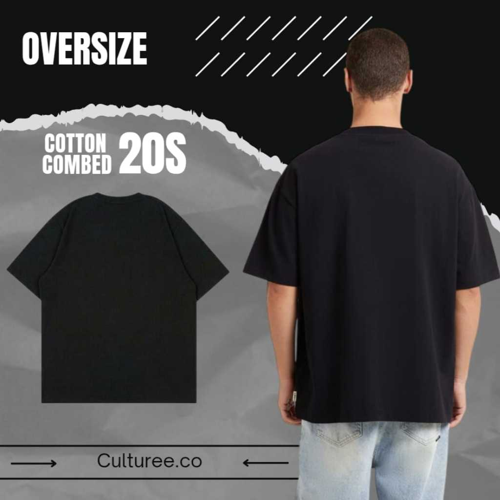 KAOS POLOS OVERSIZE COTTON COMBED 20S