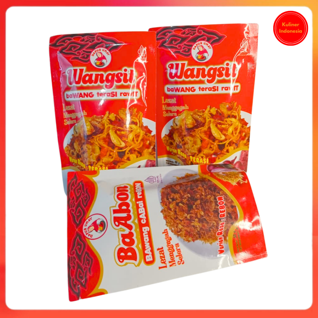 

Bawang Goreng varian merk Dapur Umay wangsit & BaAbon khas indonesia