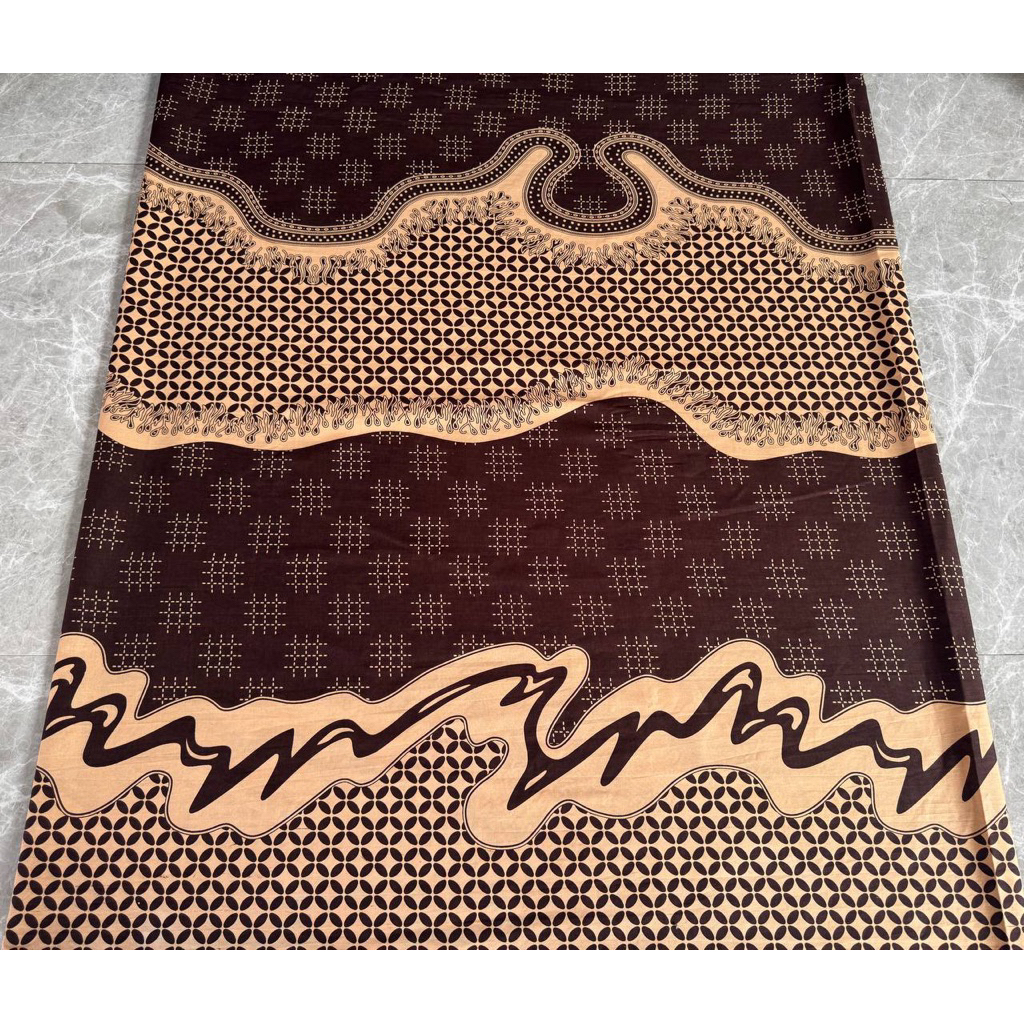 Kain batik printing katun abstrak