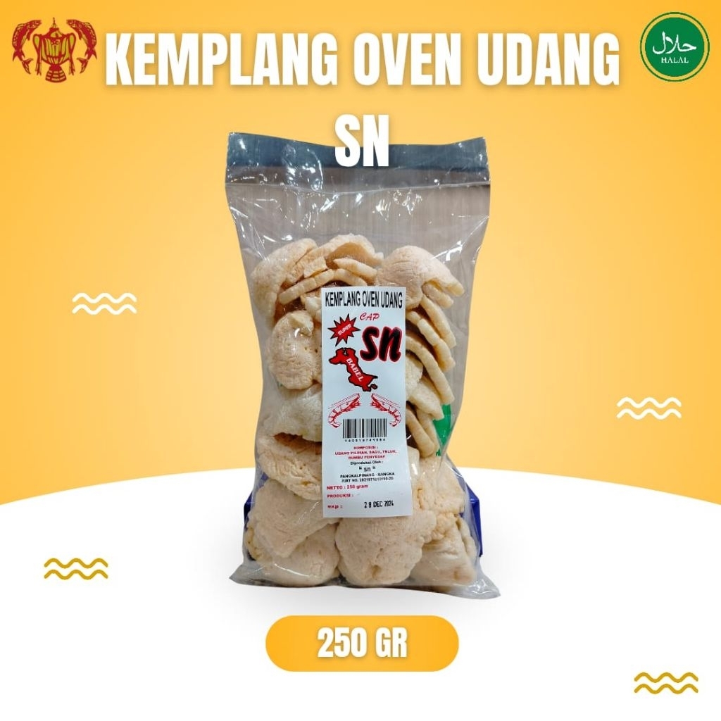 Kemplang oven udang khas Bangka cap SN, besar