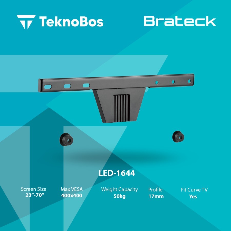 Brateck Bracket TV Mounting LED-1644 23"-70" Thinline TV Wall Mounts