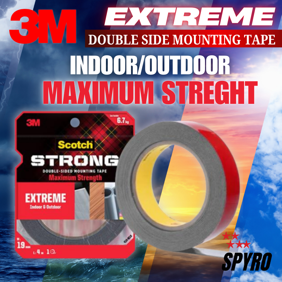 3M Scotch™ Extreme Double-Sided Mounting Tape 414-M19 Double Tape 3M Strong Extreme