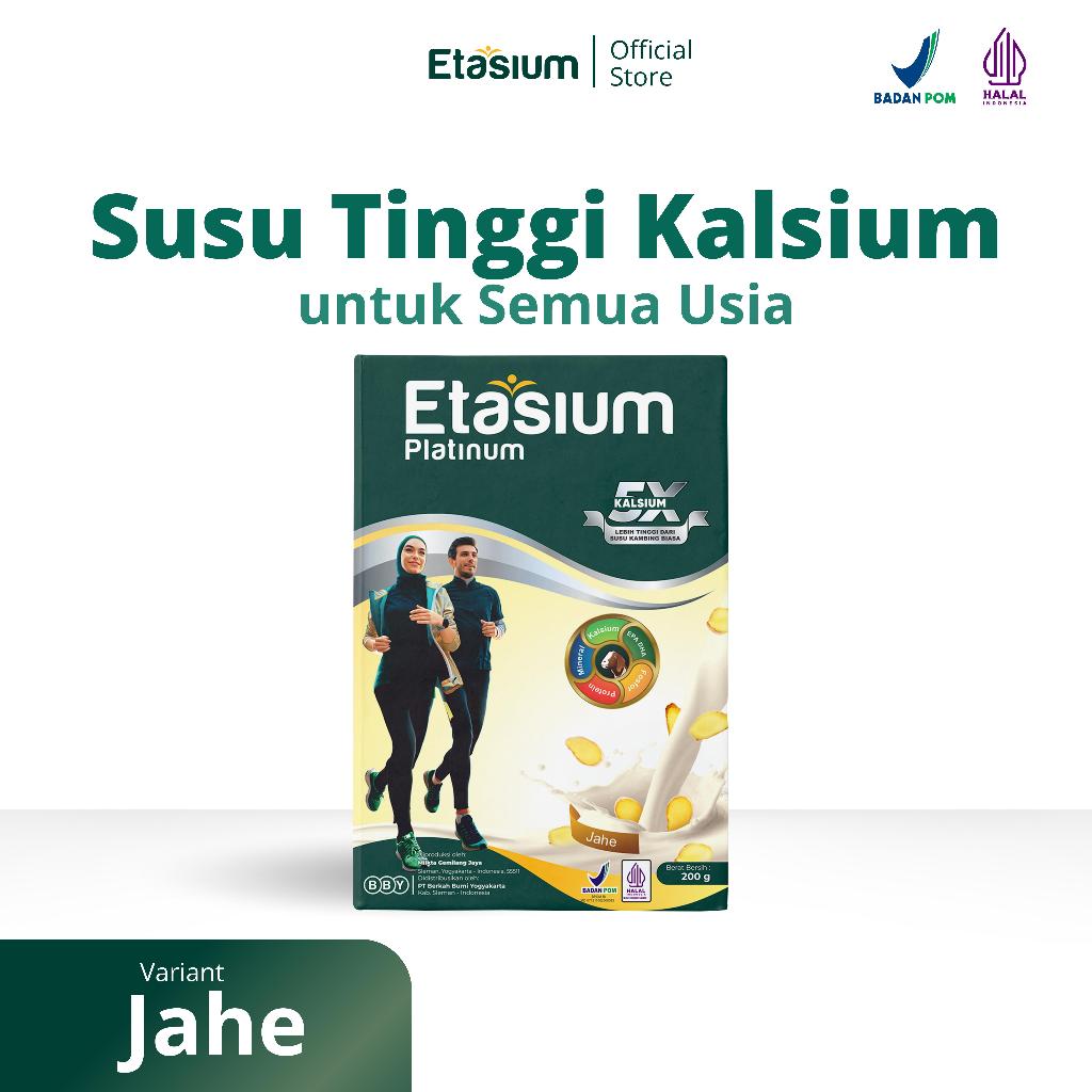 

[1 Box] Susu Etawa Platinum Etasium Rasa Jahe 200gr – Susu Kambing untuk Tulang & Sendi