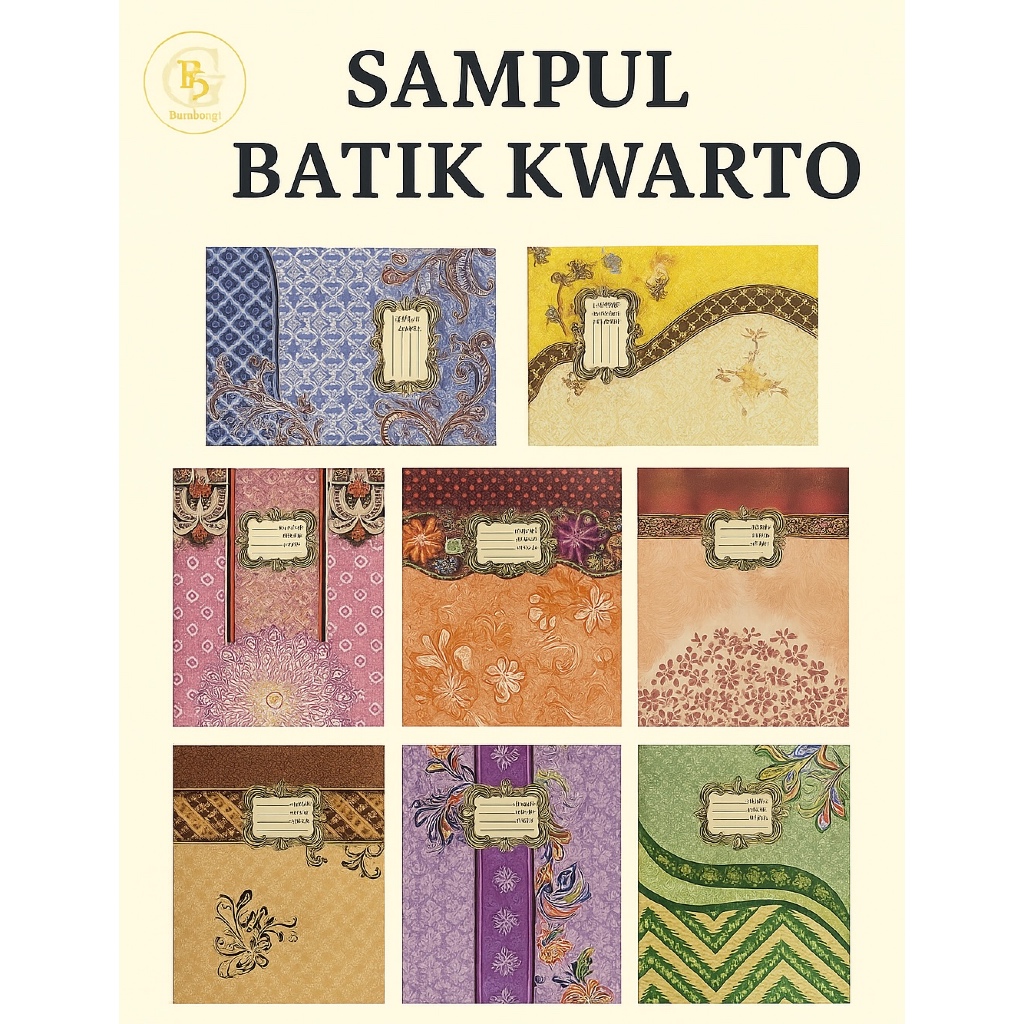 

GROSSIR / SAMPUK BATIK KECIL / SAMPUL BATIK KWARTO / SAMPUL BUKU BATIK / SAMPUL BUKU BATIK KECIL / SAMPUL BUKU MURAH