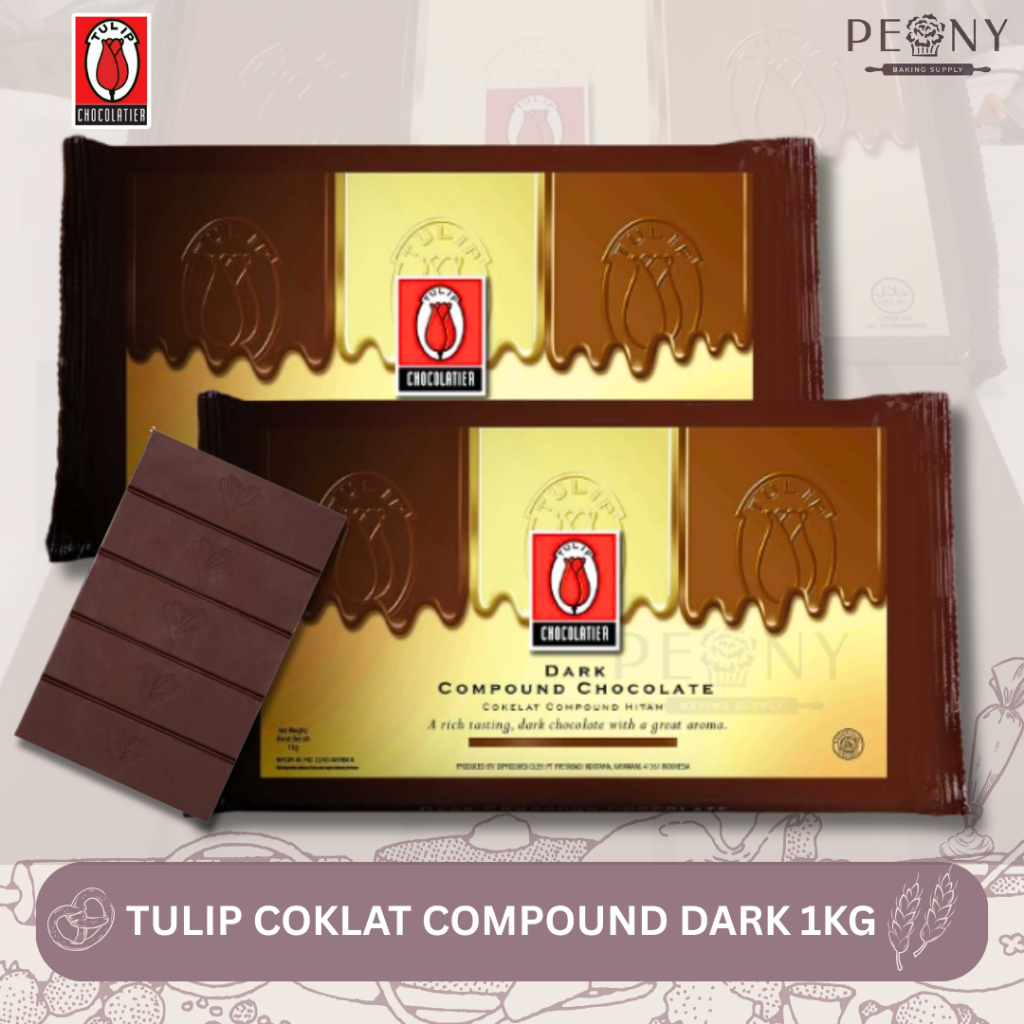 

TULIP COKLAT COMPOUND BALOK DARK 1KG