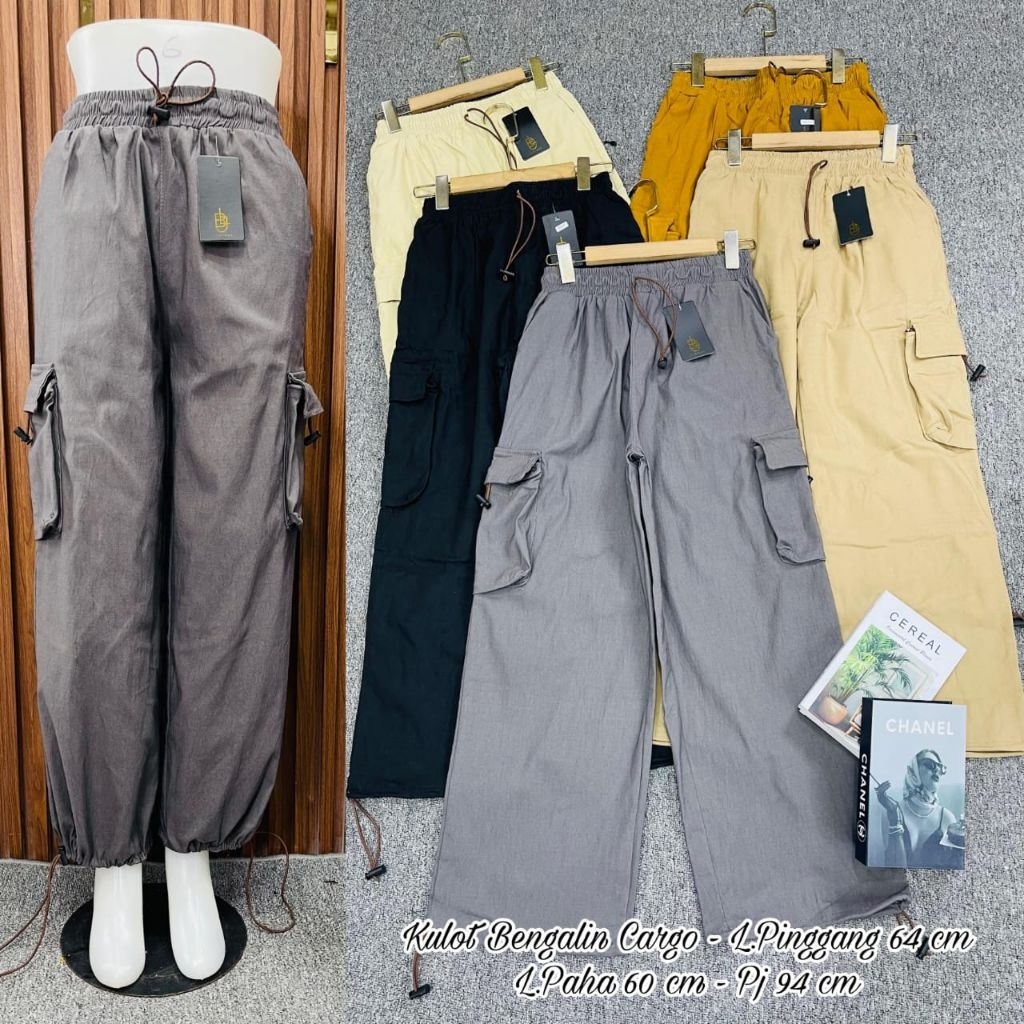 Celana cargo bengalin Stretch/kulot cargo bengalin Stretch premium