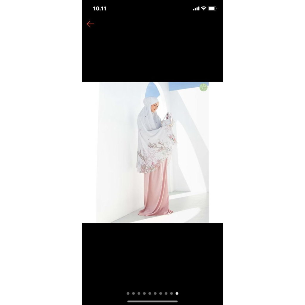 Naeka silk premium hawwa mukena brand new