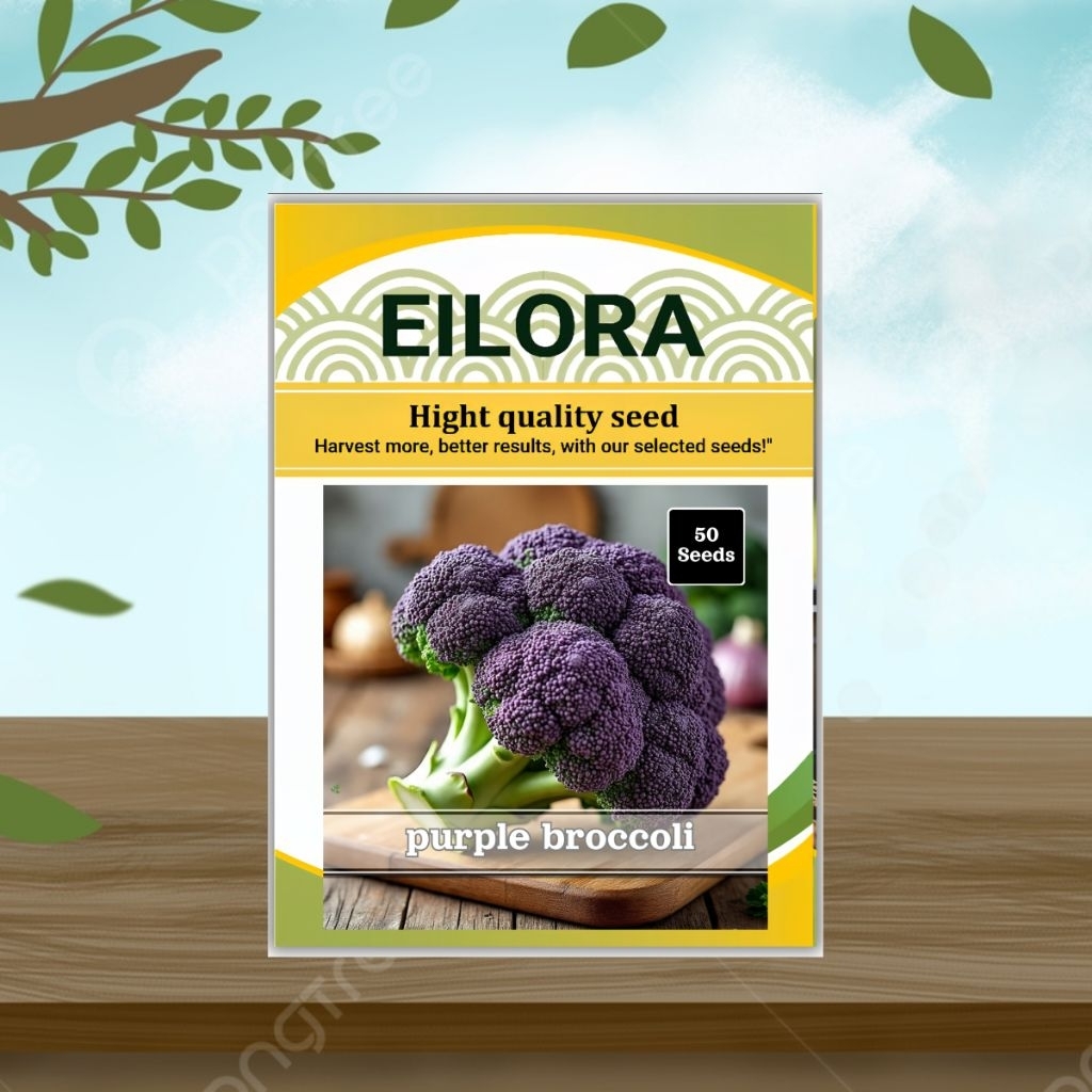 50 BUTIR BIJI/BENIH BROKOLI UNGU