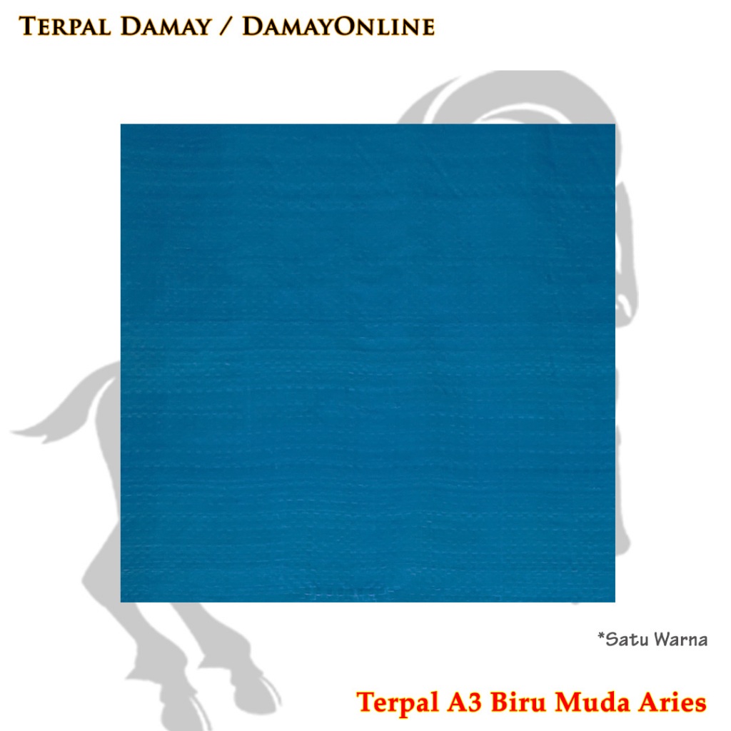 Terpal Rol A3 Biru Muda Recycle Aries ( Harga / Rol )