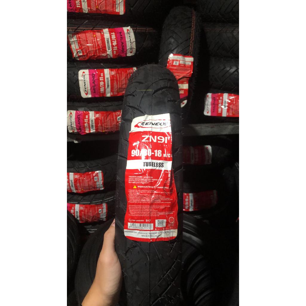 BAN MOTOR RING 18 // ZENEOS ZN91 90/80-18 TUBELESS // BAN MOTOR RX-KING, TIGER, SCORPIO