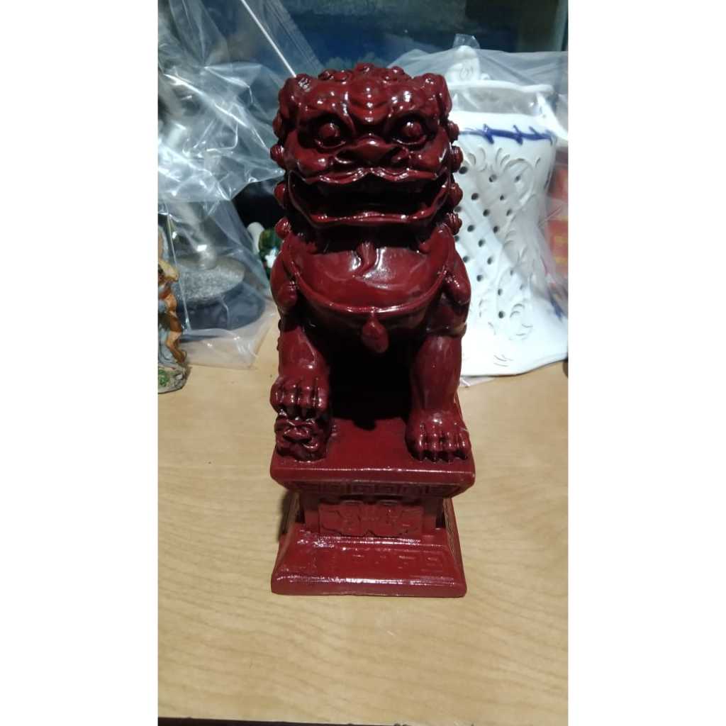 Patung Kilin Resin Kuno Jadul Antik