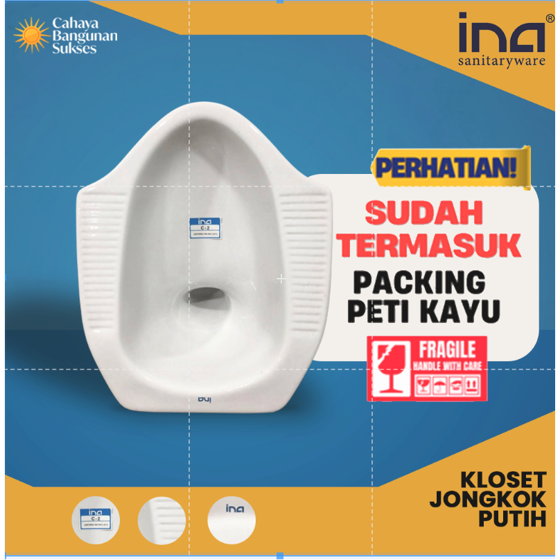 [Packing Peti Kayu] Kloset Jongkok CORONG INA TERLENGKAP / Closet Jongkok CORONG INA