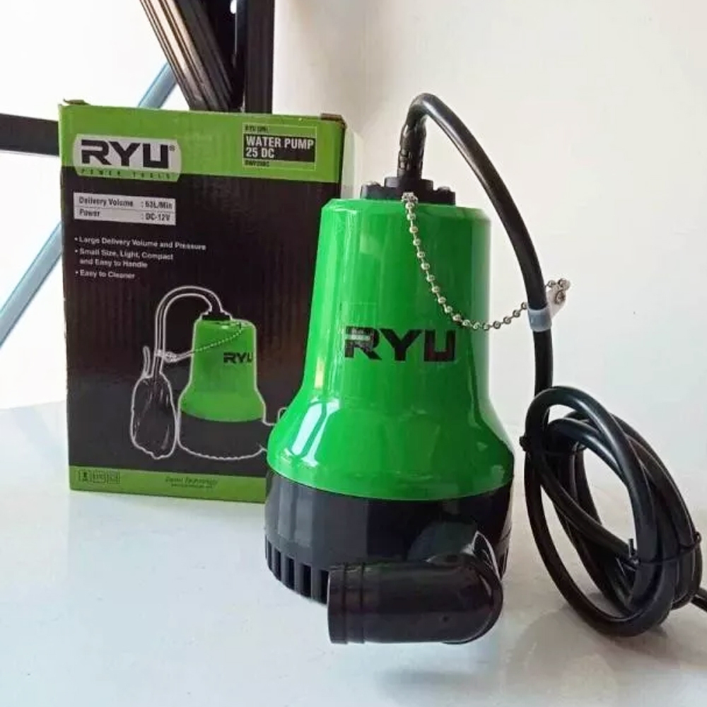 RYU Pompa Celup DC 12V - Submersible Pump 12 Volt - Kolam Submersible Pump
