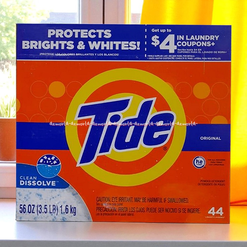 Tide Detergent Powder 1.6kg Tides Deterjen Bubuk Sabun Cuci Baju Sabun Cuci Pakaian Kemasan Kotak Ta