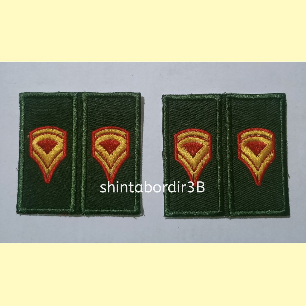 Patch Bordir Atribut  PANGKAT UNHAN / BREVET UNHAN (Biasa/timbul3D)