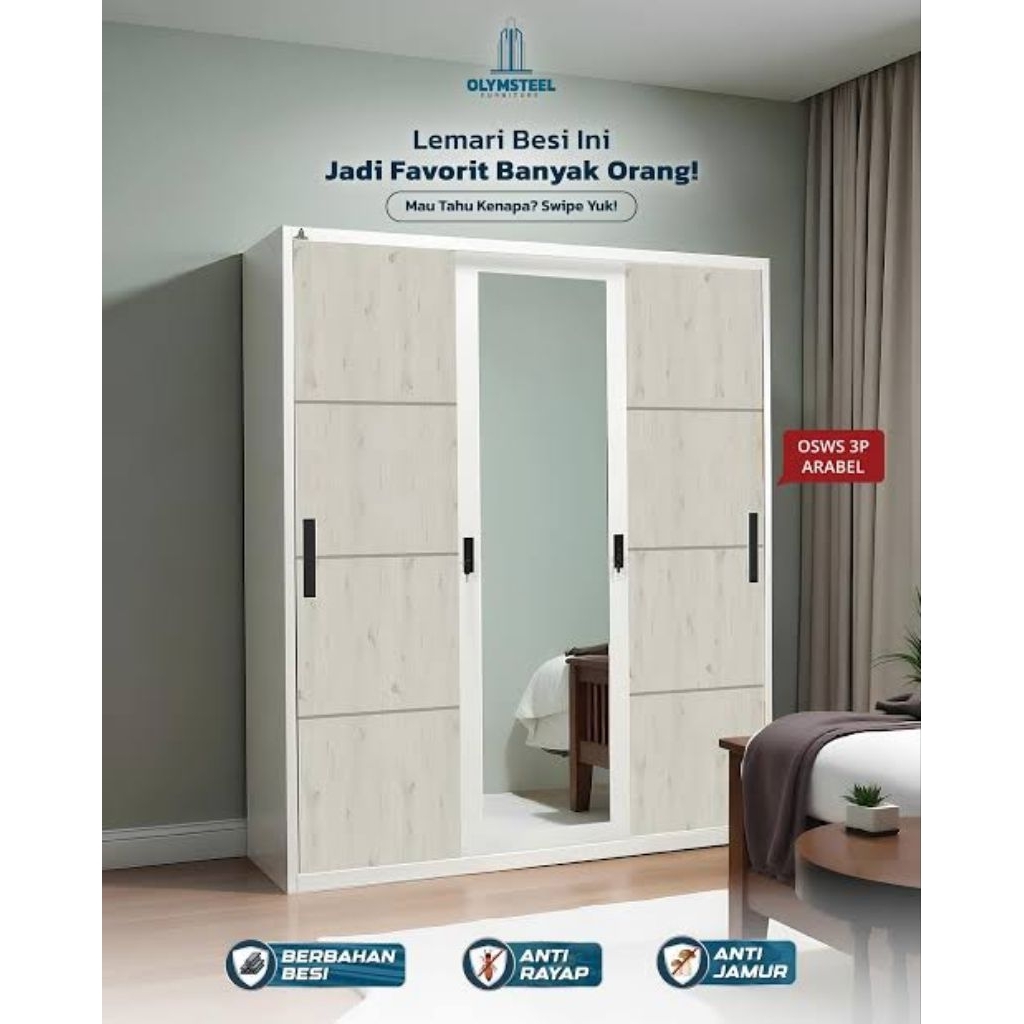 Lemari 3 Pintu