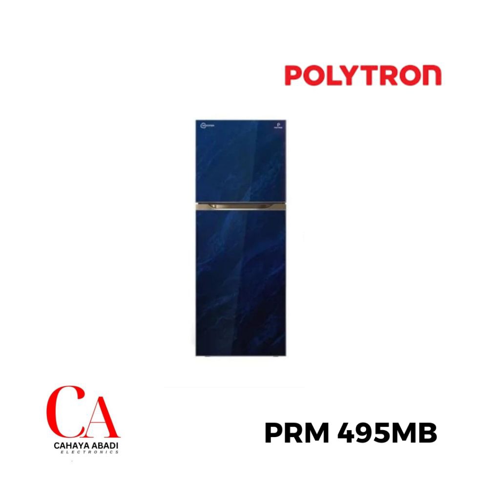 POLYTRON kulkas 2 pintu 350 liter PRM 495MB PRM 495 MB