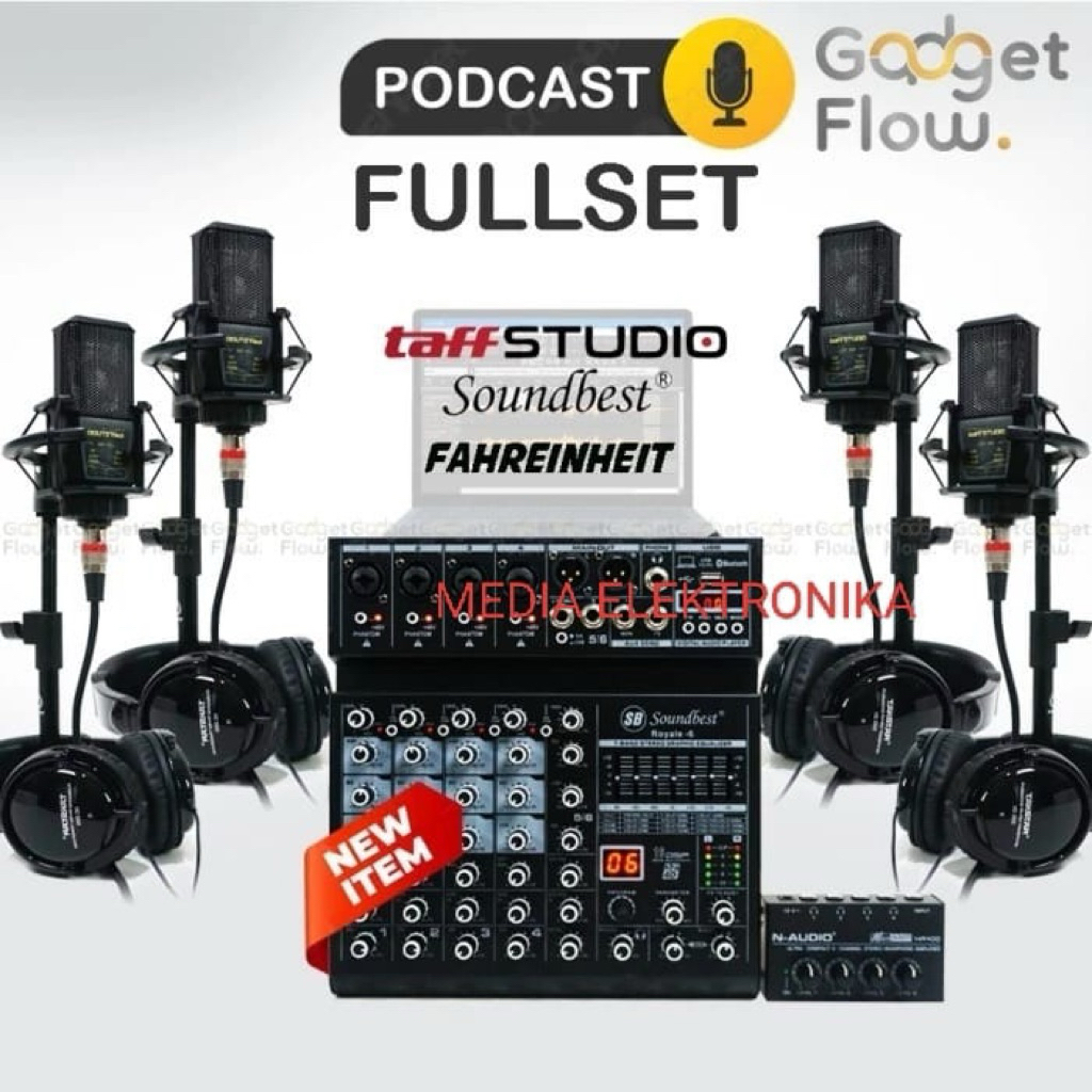 MICROPHONE PODCAST SET