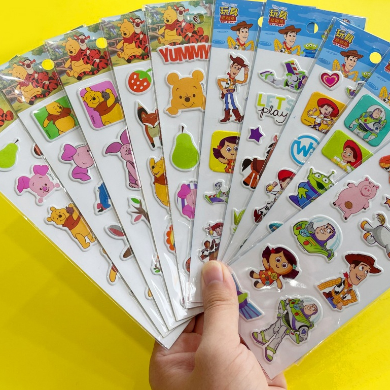 

[ ORIGINAL ] Stiker 3D Timbul Karakter Lucu Mainan Anak Viral Kualitas Premium