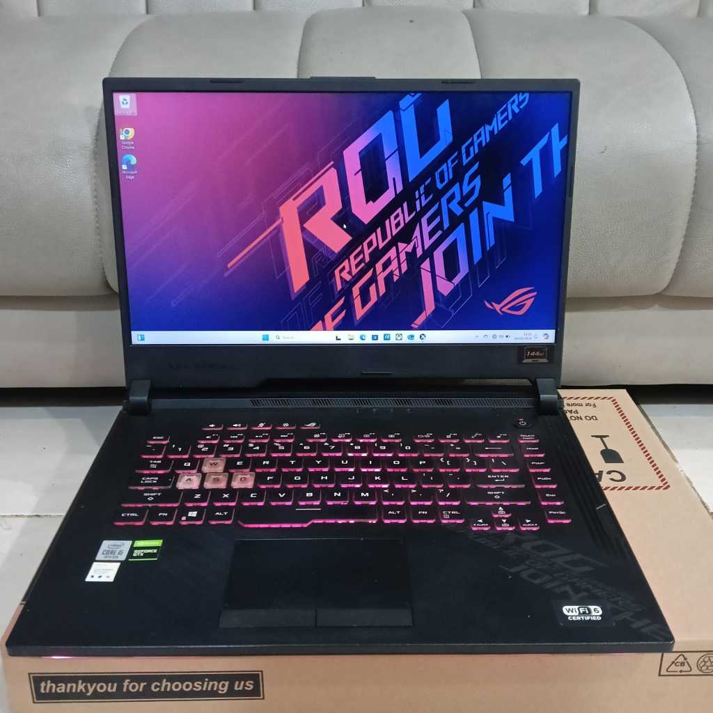 READY STOCK Laptop Asus ROG Strix G512LI ( Republic Of Gamers ), Core i5-10300H,#DoubleVga, Intel UH