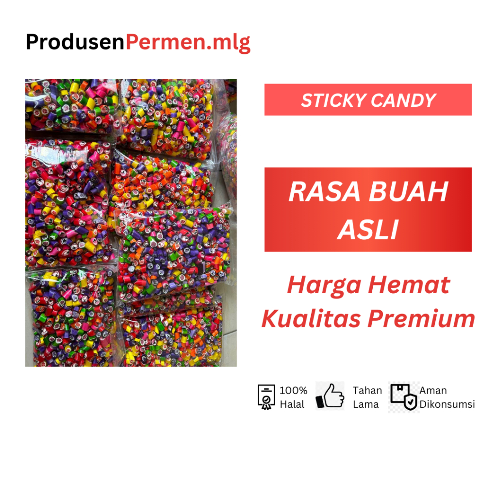 

Sticky Candy 1kg Viral Termurah Aman Anak