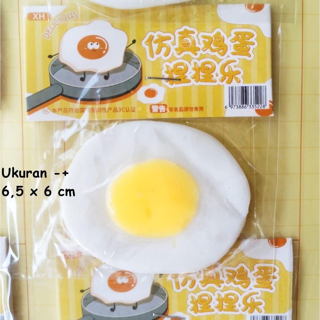 Mainan Karet Telur Mata Sapi - Prank Telur Ceplok