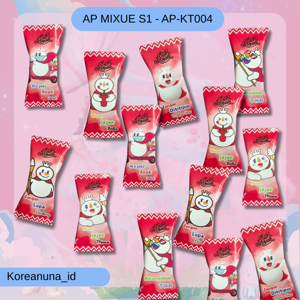 

Amplop Lebaran Unik Mixue Amplop Bentuk Permen Viral