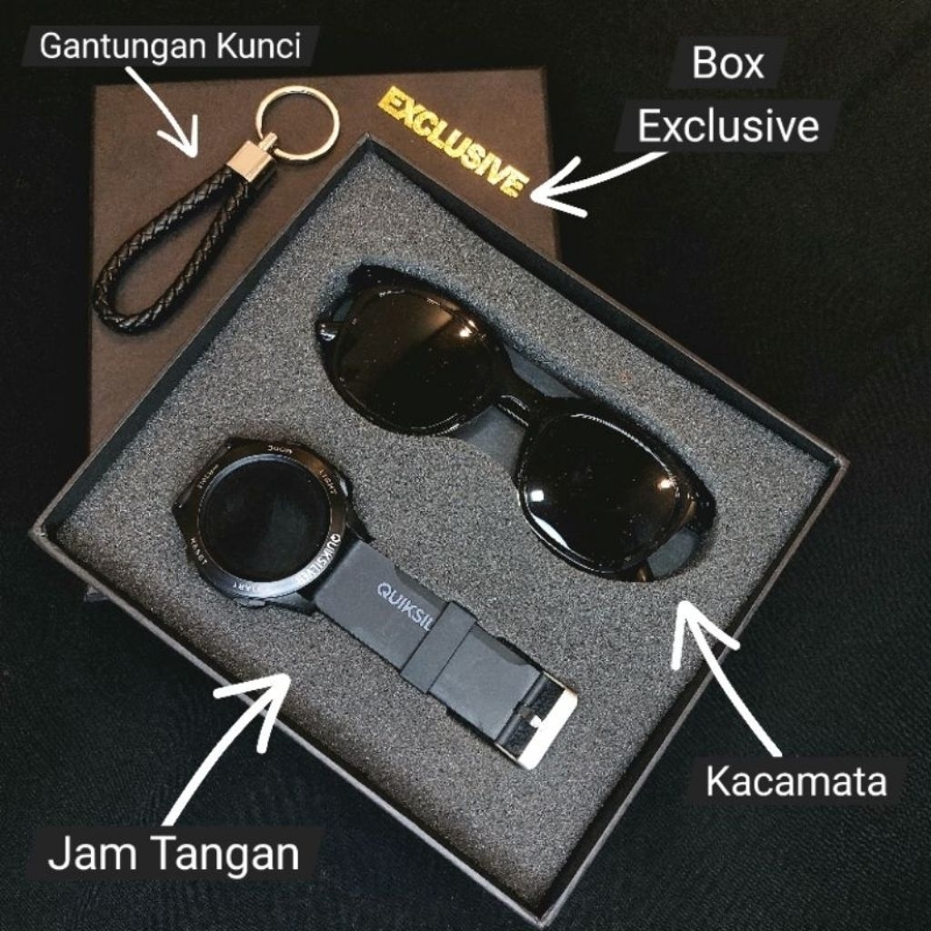 Hampers Kado Cowok Jam Tangan Paket Kacamata Exclusive Bisa Untuk Hampers / Hadiah / Kado